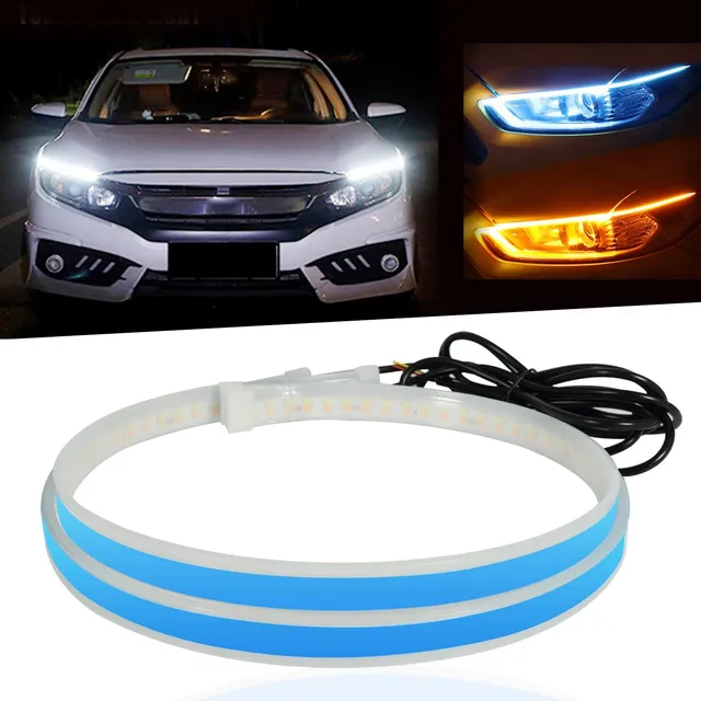 Auto X2 Cinta Tira Led Señal Giro Streamer Luz Barra 60cm