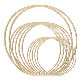 Aro De Madera Y Bambú For Manualidades Con Forma De Atrapas Aro De Madera Y Bambú For Manualidades Con Forma De Atrapas