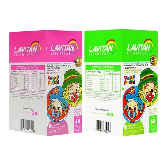 Lavitan Infantil Vitaminas 60 Comprimidos Masticables