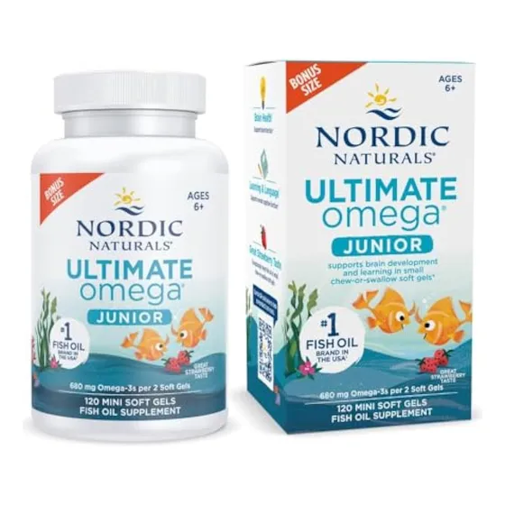 Nordic Naturals Ultimate Omega Jr., Fresa -