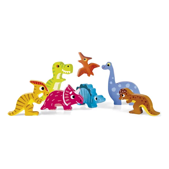 Se adapta a formas de dinosaurios Janod con 8 piezas