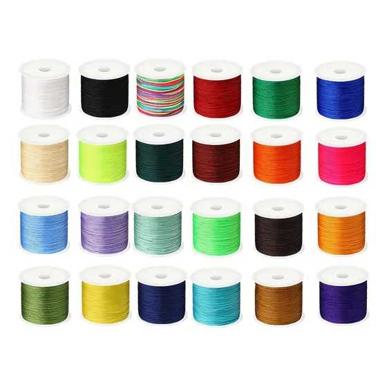 Hilo Chino Para Bisuteria Y Manualidades  Rollo 100m X24 Und