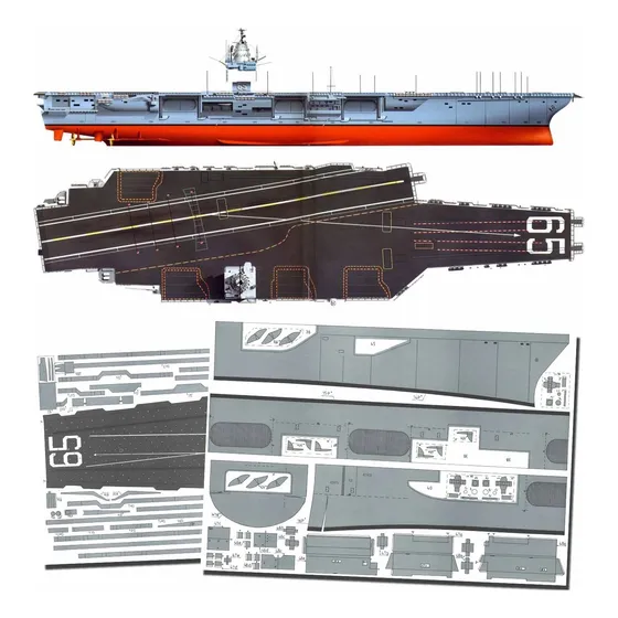 Portaaviones Uss Enterprise  (cvn-65) 1.300 Papercraft