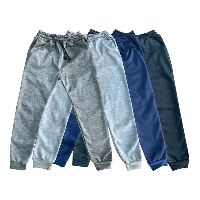 Pantalón Sudadera Niño X4 Unidades Algodón Perchado