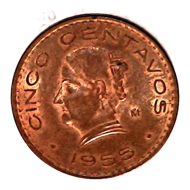 Ganga Moneda 5 Centavos 1955   Josefa Gde.  Bu  Monedas L1