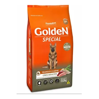 Alimento Golden Special Adulto Sabor Frango E Carne De 15kg Alimento Golden Special Adulto Sabor Frango E Carne De 15kg