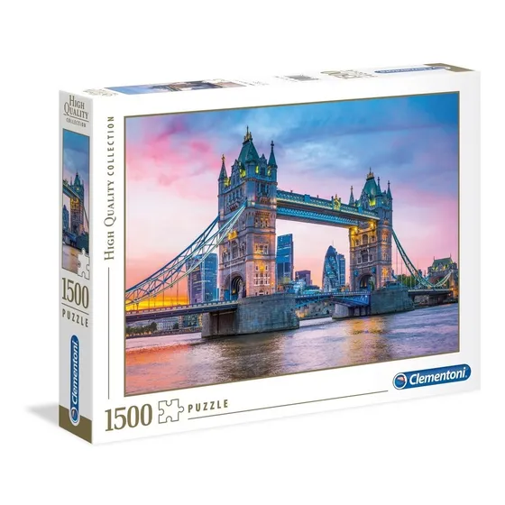 Puzzle Rompecabeza Atardecer Tower Bridge X 1500 Clementoni 