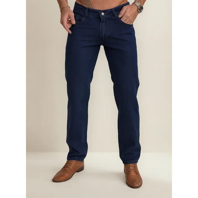 Pantalon Jean Recto Clasico Hombre Talle 36-46