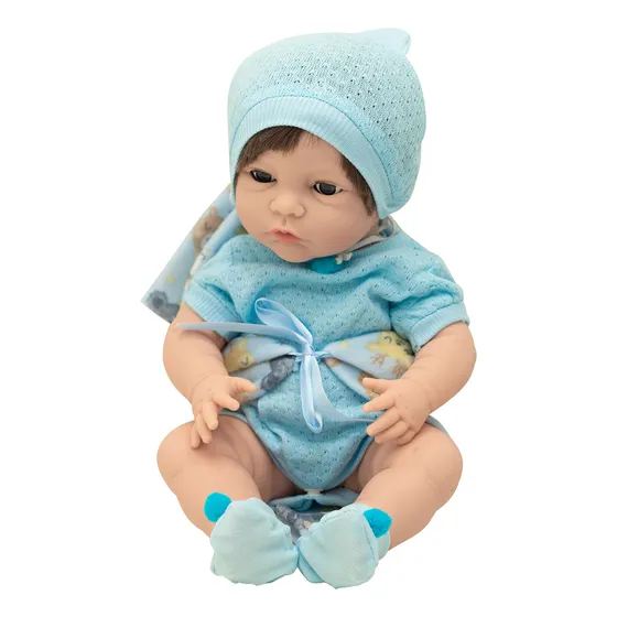 Boneco Premium New Born Chupeta Com Led Divertoys