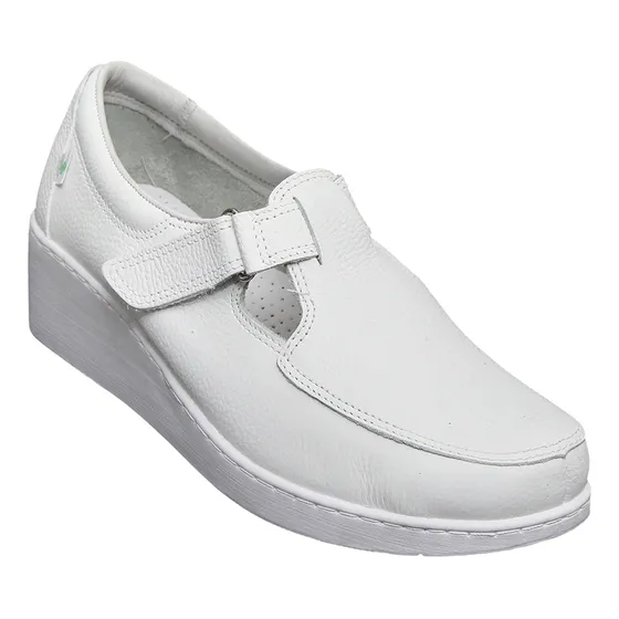 Zapatos De Enfermería Rómulo Blanco Modelo Velcro