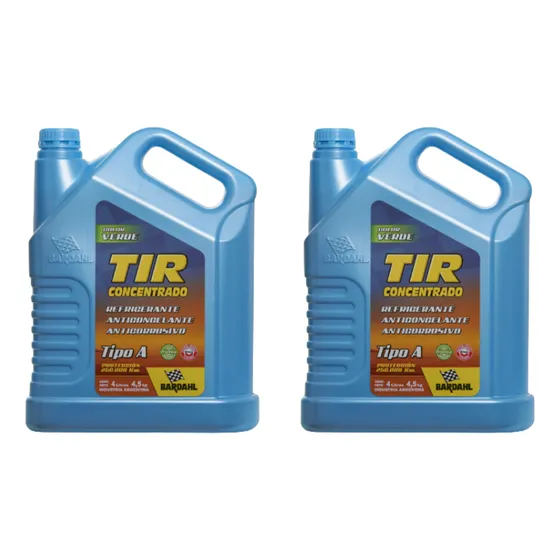 Kit Líquido Refrigerante Anticorrosivo Tir Verde 4l X4 Uni
