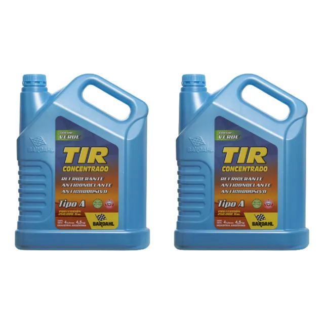 Kit Líquido Refrigerante Anticorrosivo Tir Verde 4l X4 Uni