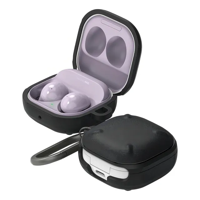 Case Funda Ringke Onyx Para Galaxy Buds Fe 2 Pro Buds 2 Galaxy Buds Pro Live Funda Texturizada Antideslizante evita Manchas Grasas Negro