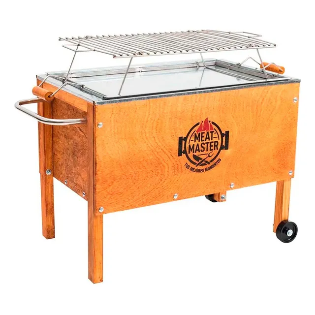Master Caja China Mediana + Parrilla Meat Naranja