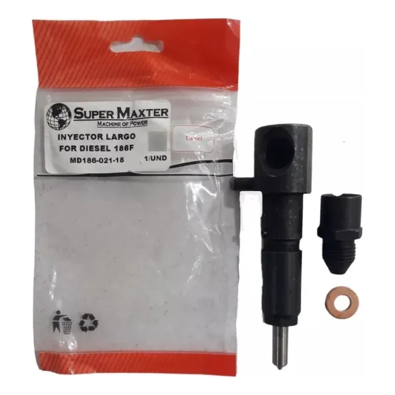 Inyector Largo Motor Diesel 186 F 9 / 10 Hp