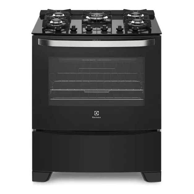 Cocina Electrolux Vidrio Templado 76gs 5 Quemadores Negra