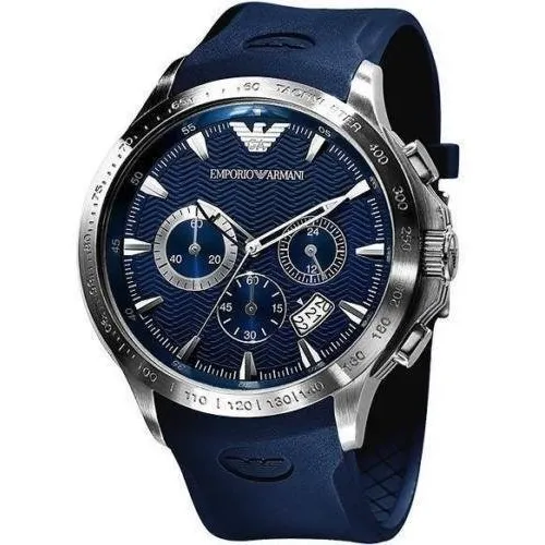 Reloj Emporio Armani Ar0649 Azul Sellado Nuevo En Caja 