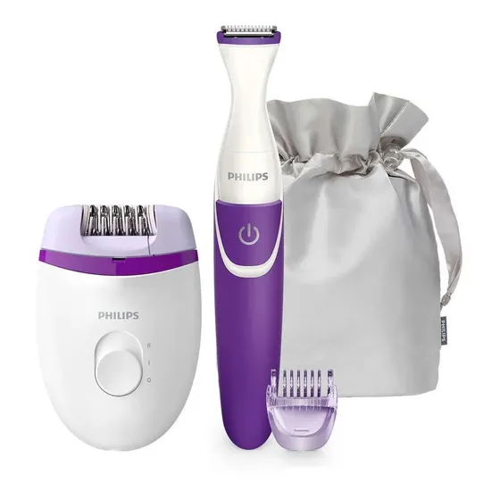 Depiladora Philips Brp505 Y Recortador Cavado Uso Con Cable