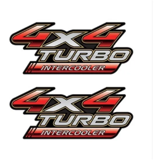 2 Calcos Toyota Hilux 4x4 Turbo Intercooler Calcomania