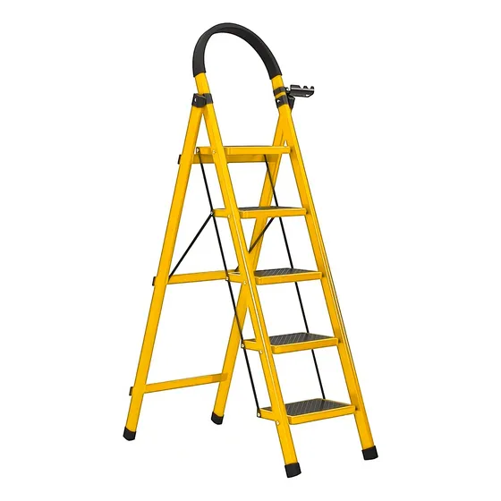 Escalera Plegable Domestica Acero Aladino 5 Tramos