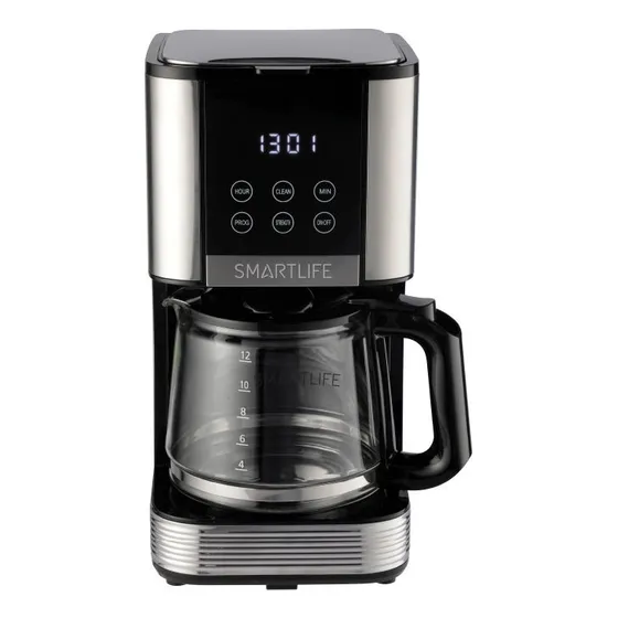 Cafetera Smartlife Led Digital 1.5 L Filtro Permanente Kirko