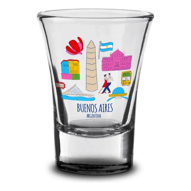Vaso Tequilero Vidrio Licor Shot Chupitos Argentinos