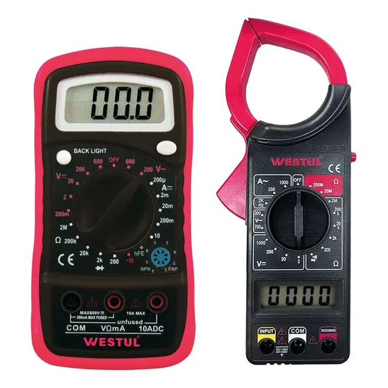 Combo Multimetro Tester + Pinza Amperimetro Westul Profesion