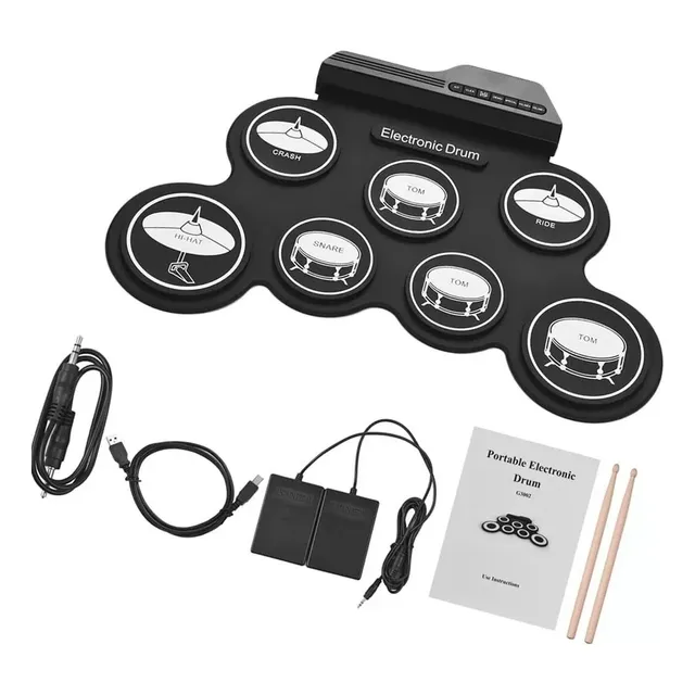 Juego De Batería Electrónica Usb Digital Y Portátil