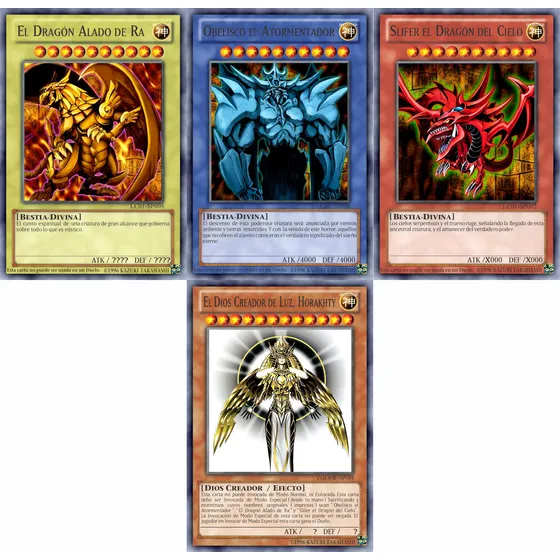 Yugioh Dioses Egipcios Slifer R Obelisco Version Orica Proxy