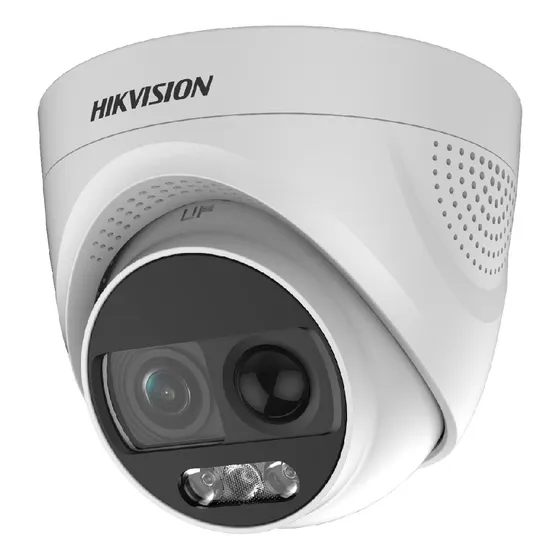 Camara Domo Hikvision 2mp Con Sirena Pir Color Blanco