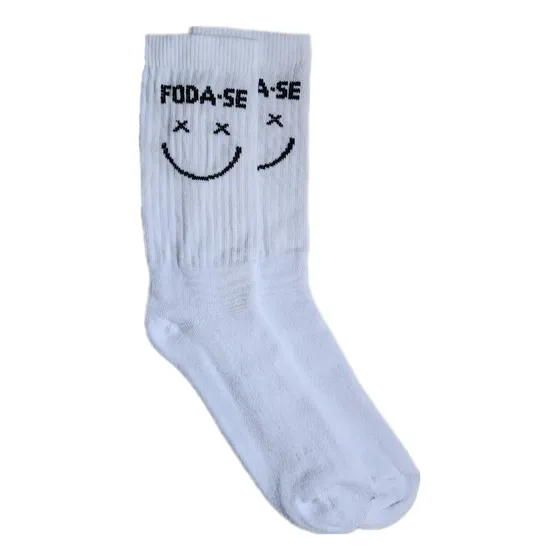 Meia Estampada Cannabis Crossfit Skate Bike Geek 1 Par