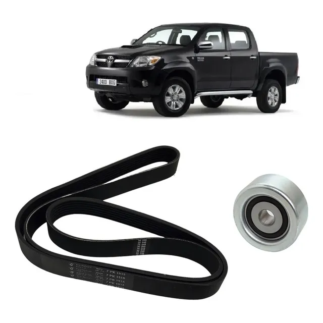 Kit Polea Y Correa Poly V Toyota Hilux 3.0 D4d 2005-2015