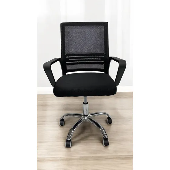 Silla De Oficina Negra Escritorio Ergonómica Premium Comoda Negro Mesh
