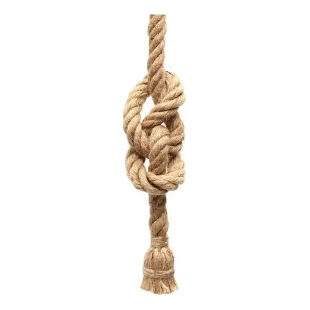 Pendente De Teto Iunit Corda Sisal Dourado, Para Lâmpada E27 127/220v