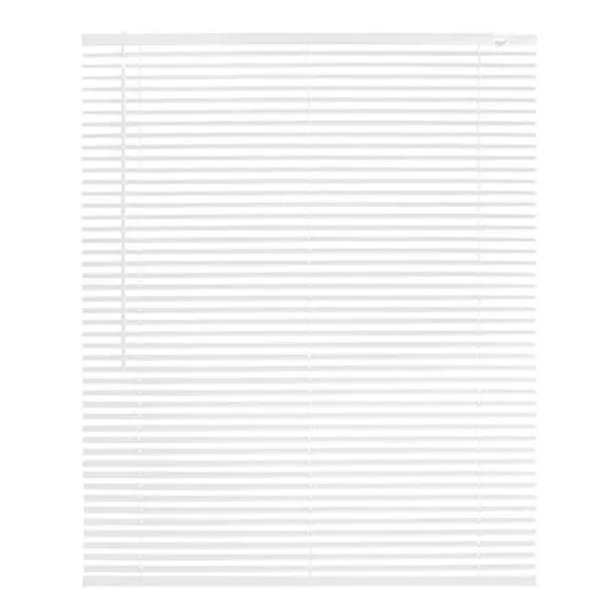 Persiana Horizontal De Pvc Blanca 130 X 160 Cm