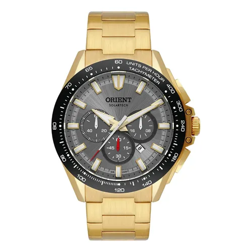 Relógio Orient Masculino Octogonal Dourado Analógico Mgssc021P1kx