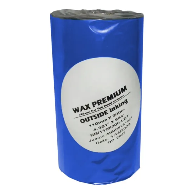 Ribbon 110x300mts Cera Premium Caja Con 24 Pzas Zebra ,godex