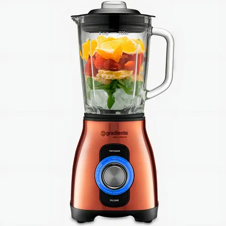 Liquidificador Copo De Vidro C/ 1,5 Litros 1000w Gradiente Cor Cobre 220v