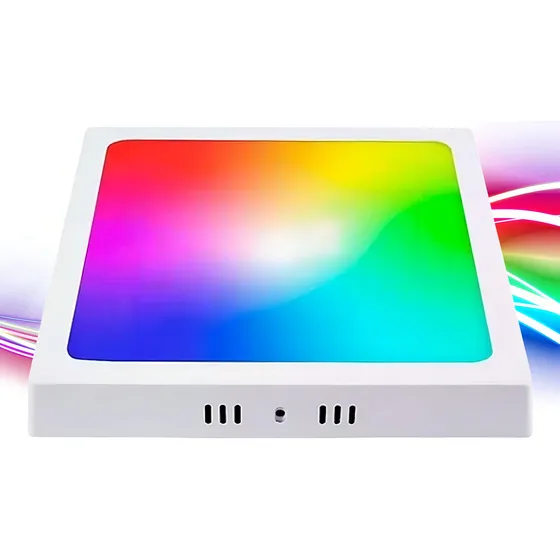 Plafon Inteligente Quadrado Led 24w Wifi Rgb Sobrepor Ekaza Cor Branco 110V/220V