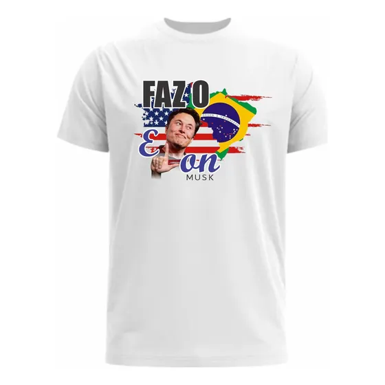 Camiseta O Faz O Elon Musk Camisa Faz O L Musk Com Foto #$