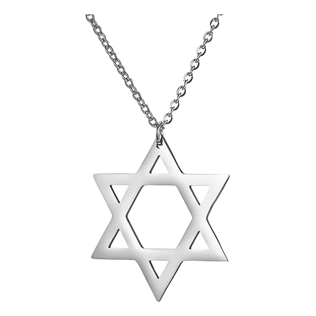Collar Hombre Estrella De David Joya Regalo Plata