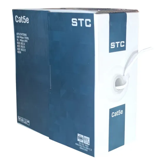 Cable Utp Stc Cat5e Cca 100 M Indoor Blanco