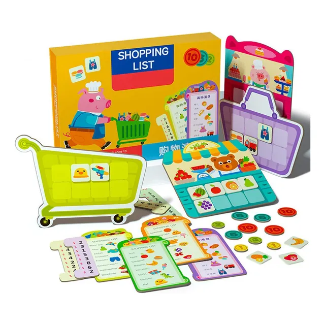 . Jogo De Correspondência De Lista De Compras Com Conjunto