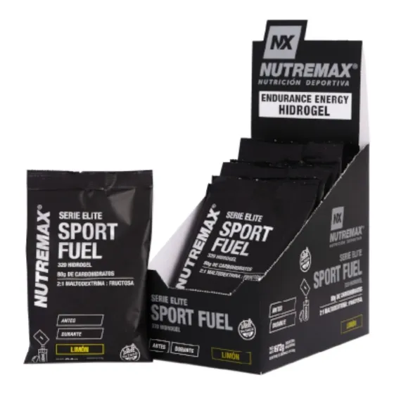 Sport Fuel Nutremax Display 840gr Endurance Energy Hidrogel Sabor Limón