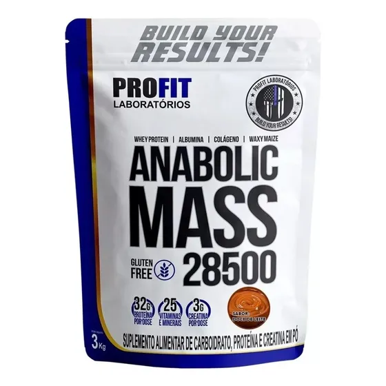 Hipercalórico Anabolic Mass 28500 3kg - Profit Labs