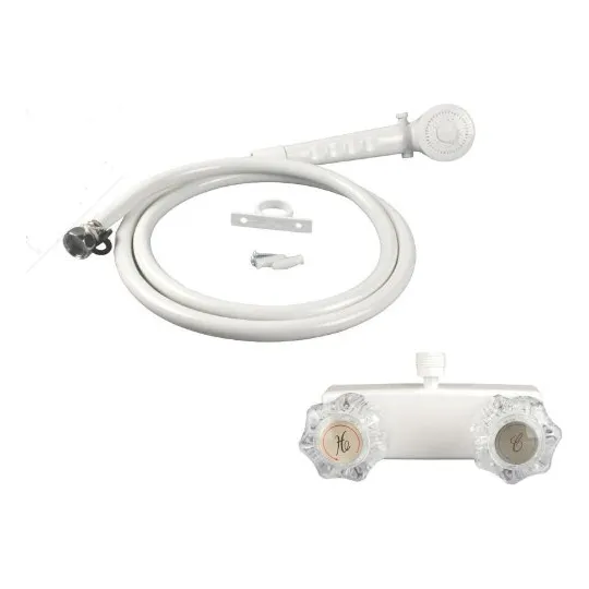 Grifo Ducha Para Casa Rodante Blanco Transparente Incluye