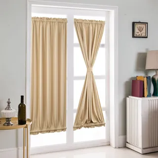 Cortinas De Janela Francesas De Cor Sólida De Alta Precisão