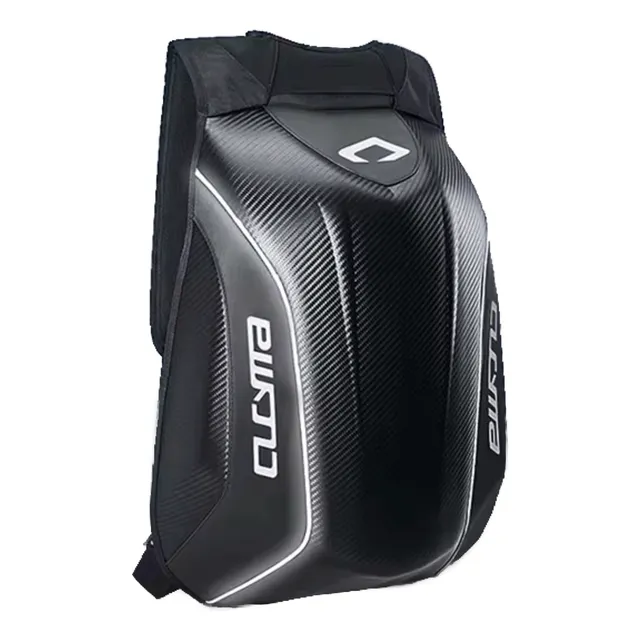 Mochila Para Moto Carbon Y Color, Extensible 30-40 L 
