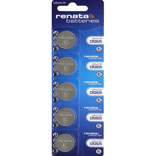 Pilas Boton Cr2025 Renata 2025 Blister X 5 Unidades
