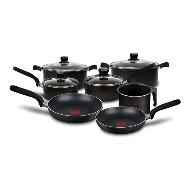 Bateria De Cocina 11 Pz Tefal T-fal Ollas Sarten Aluminio